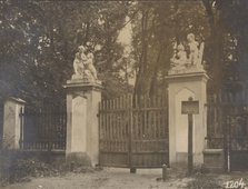 Palace and Park Complex - park gate, Czartoryski, Pulawy , 1919. Creator: Juliusz Klos.