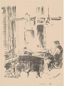 The Lithographer, 1918. Creator: Frederick Childe Hassam.