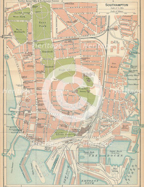 'Southampton', c20th Century. Artist: John Bartholomew.