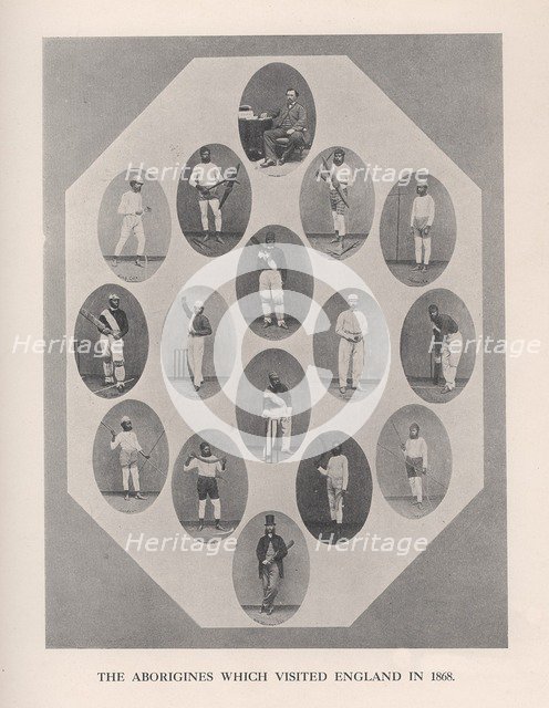 'The Aborigines which visited England in 1868', 1912.  Artist: Unknown.