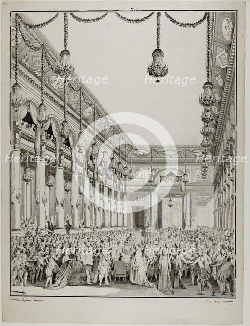 Royal Feast, 1782. Creators: Jean-Michel Moreau, Antoine Jean Duclos.