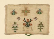 Needlecase Sampler, England, late 18th century. Creator: Unknown.