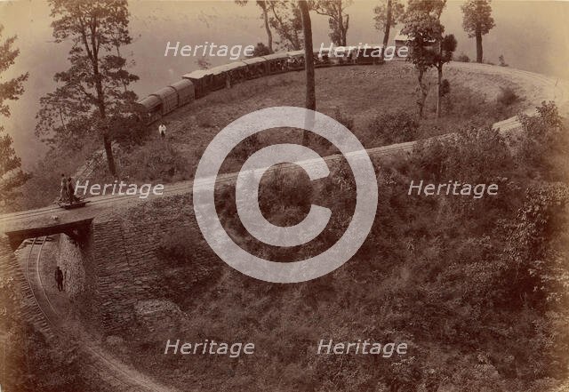 Railway-Loop of Darjeeling Road, 1860s-70s. Creator: Unknown.