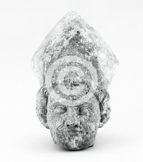 Head of a Bishop Saint, 1300/1500. Creator: Unknown.