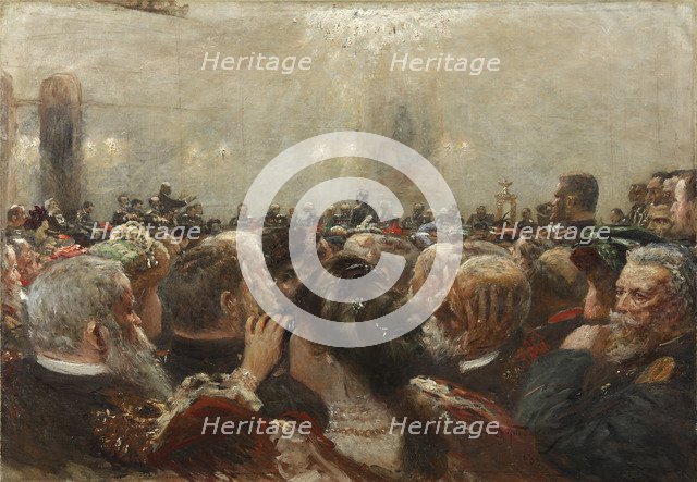 The Port Arthur Trial, 1909. Artist: Dubovskoy, Nikolai Nikanorovich (1859-1918)