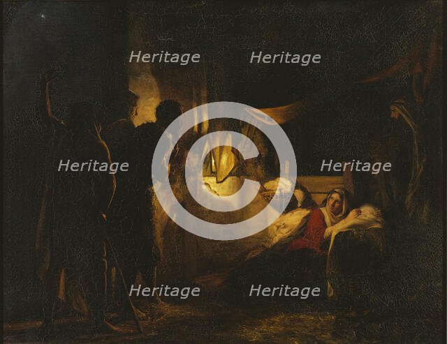 Adoration of the Shepherds, 1882. Creator: Carl Bloch.