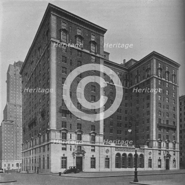 The Park Lane Hotel, New York City, 1924. Artist: Unknown.