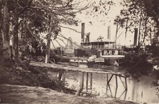 White House Landing, Pamunkey River, 1864. Creators: Tim O'Sullivan, Mathew Brady.