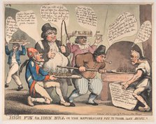 High Fun for John Bull, or the Republicans Put to their Last Shift, November ..., November 12, 1798. Creator: Thomas Rowlandson.