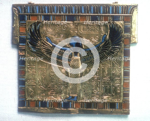 Pectoral from the tomb of Tutankhamun, c14th century BC. Artist: Unknown