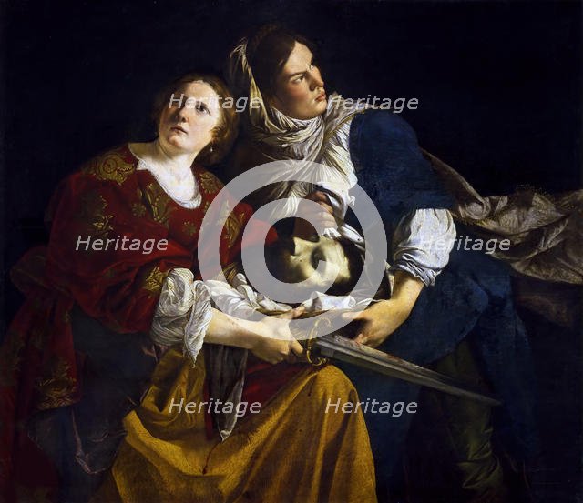 Judith and Her Maidservant with the Head of Holofernes, c. 1610. Creator: Gentileschi, Orazio (1563-1638).