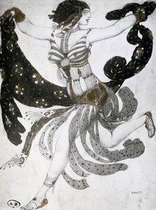 'Cleopatra', ballet costume design, 1909. Artist: Leon Bakst