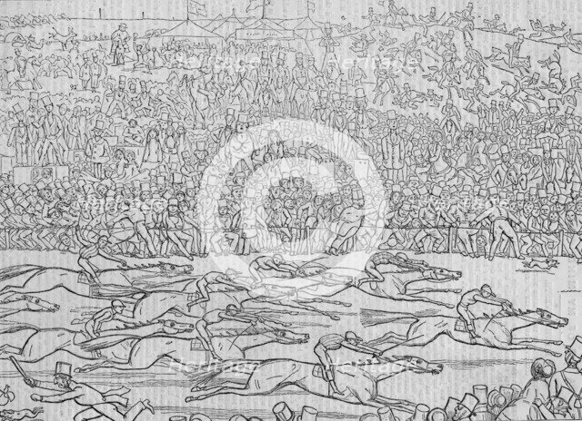 'Manners and Customs of ye Englyshe (New Series) No. 8: Ye Derbye Daye' 1849. Artist: Richard Doyle.