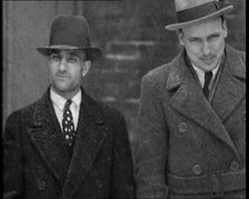 Male American Civilians Dressed in a Gangster Fashion, 1930. Creator: British Pathe Ltd.
