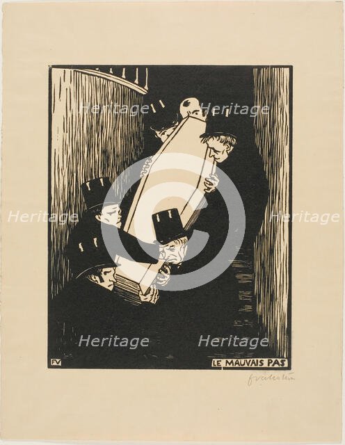 A Tight Corner, 1893. Creator: Félix Vallotton.