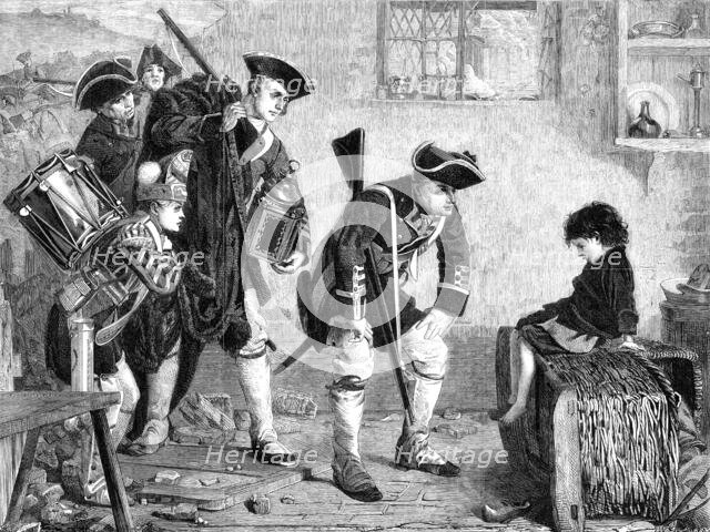 "After the Battle", by P. H. Calderon, A.R.A., 1864. Creator: W Thomas.