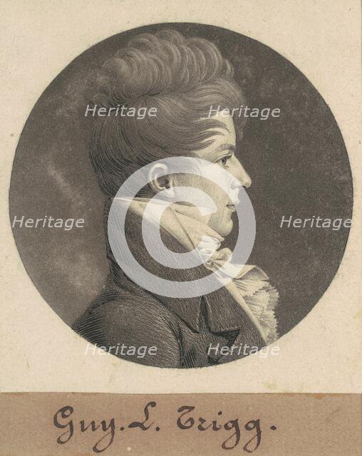 Guy L. Trigg, 1808. Creator: Charles Balthazar Julien Févret de Saint-Mémin.