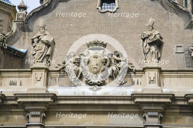 Architectural detail, Basilica of Our Lady of the Pillar, Zaragoza, Spain, 2007. Artist: Samuel Magal