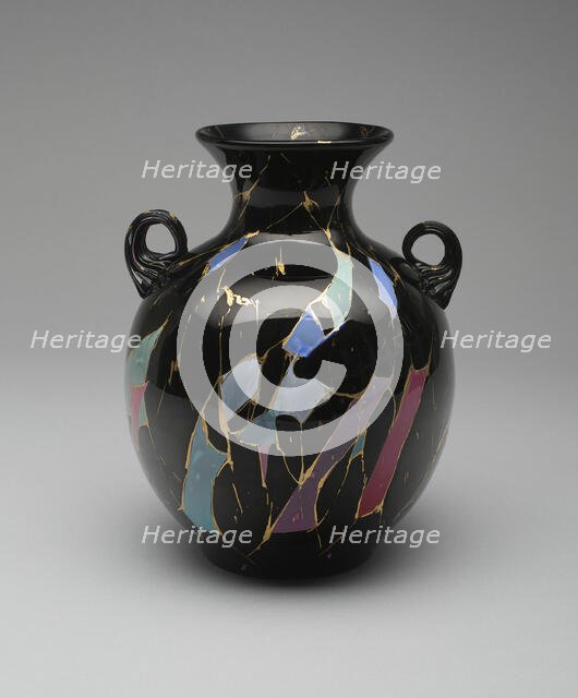 Sicilian Vase, c. 1878. Creator: Mount Washington Glass Company.