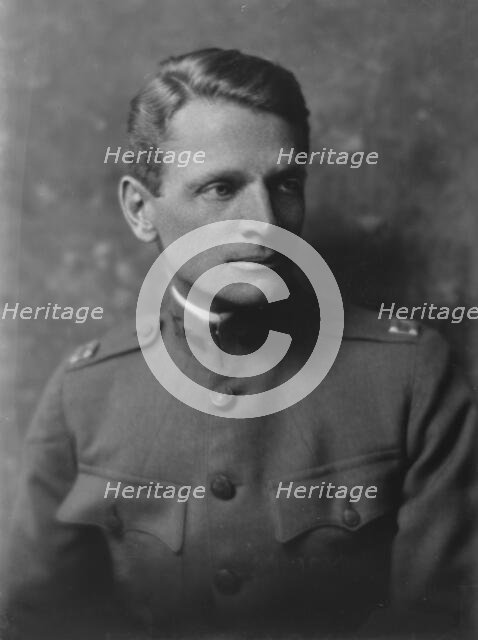 Captain Stuart Benson, portrait photograph, 1917 Nov. 25. Creator: Arnold Genthe.