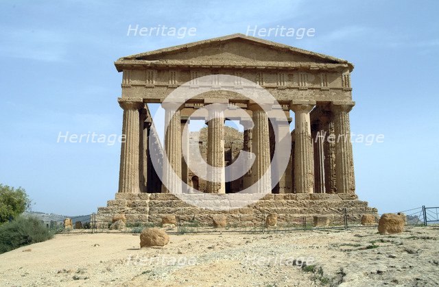The Temple of Concordia, Agrigento, Sicily, Italy. Artist: Samuel Magal