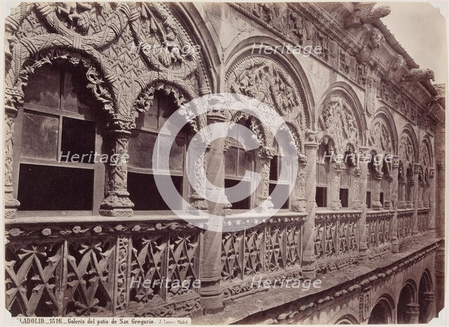 Valladolid, Gallery Above the Courtyard of St. Gregory, between 1866 and 1892. Creator: Juan Laurent.