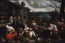 'November' (from the series 'The Seasons'), late 16th or early 17th century. Artist: Leandro Bassano