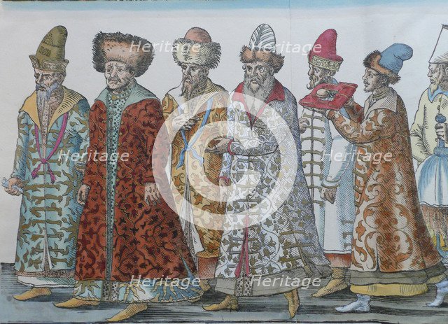 The rulers of Moscow. Grand Duke Ivan III, Vasili III Ivanovich, Ivan IV the Terrible and their Amba Artist: Anonymous  