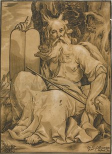 Moses with the Tables of the Law, n.d. Creator: Ludolph Busing.