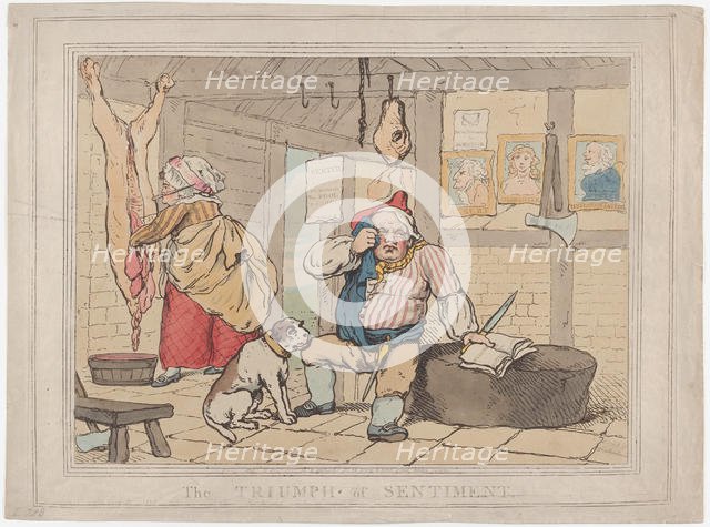 The Triumph of Sentiment, January 15, 1787., January 15, 1787. Creator: Thomas Rowlandson.