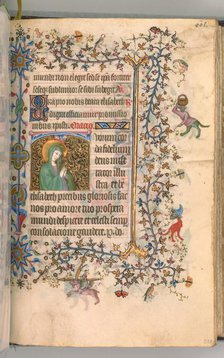 Hours of Charles the Noble, King of Navarre (1361-1425), fol. 297r, St. Elizabeth, c. 1405. Creator: Master of the Brussels Initials and Associates (French).