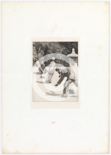 Action. (Opus VI, Plate 2 from Paraphrase on the Finding of a Glove), 1881.