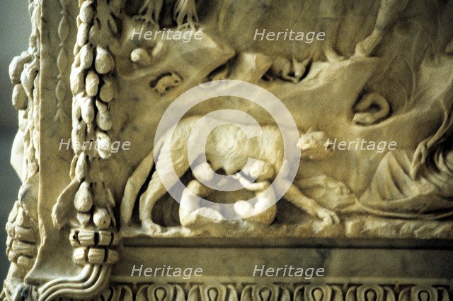 Romulus and Remus suckling from the she-wolf. Artist: Unknown