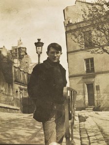 Pablo Picasso at the place Ravignan, Montmartre, 1904. Creator: Anonymous.