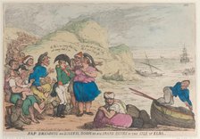 Nap Dreading His Doleful Doom or His Grand Entry in the Isle of Elba, April 20, ..., April 20, 1814. Creator: Thomas Rowlandson.
