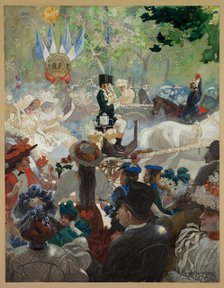Fete Day in Paris, 1894. Creator: Charles E Waltensperger.