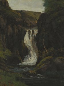 The Cascade, mid-late 19th century. Creator: Gustave Courbet.