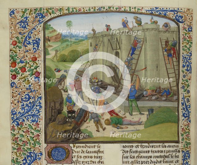 The siege of Brest, 1386, ca 1470-1475. Creator: Anonymous.