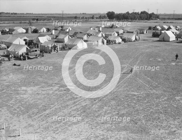 FSA migrant labor camp, Calipatria, Imperial Valley, California, 1939. Creator: Dorothea Lange.