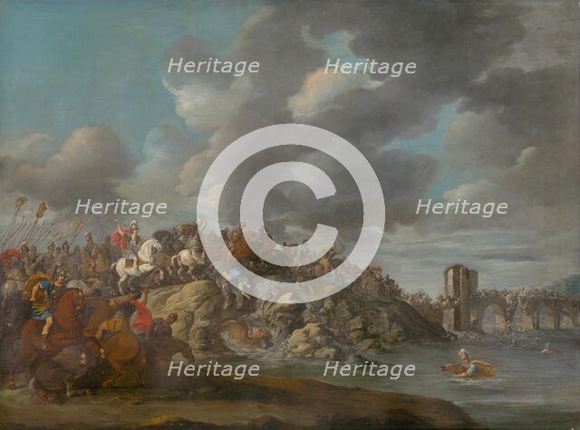 Battle Scene I, 1730-1750. Creator: Unknown.