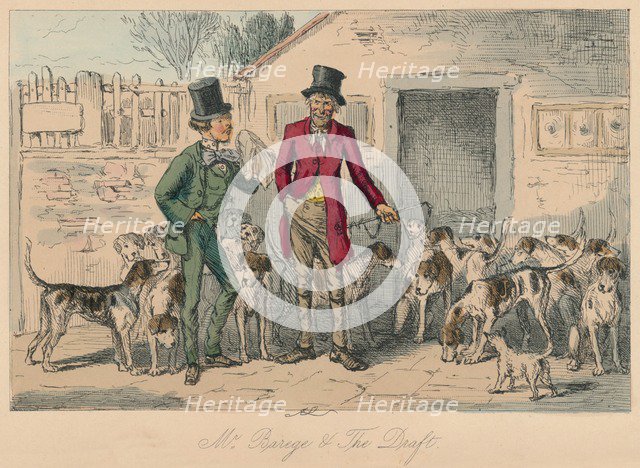 'Mr. Barege & The Draft', 1854. Artist: John Leech.