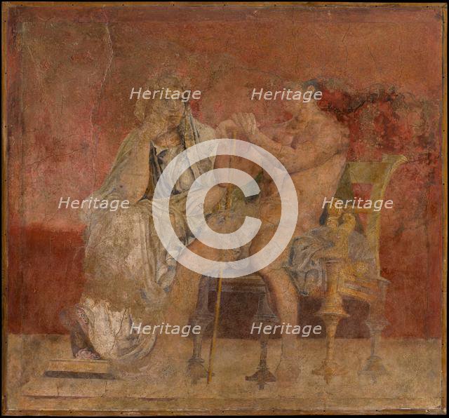 Wall painting from Room H of the Villa of P. Fannius Synistor at Boscoreale, ca. 50-40 B.C. Creator: Unknown.