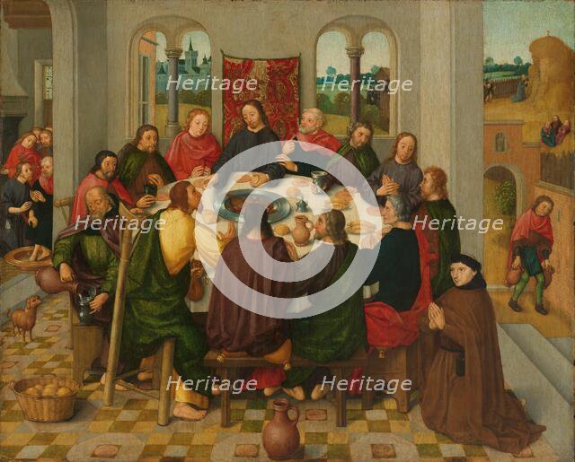 Last Supper, c.1485-c.1500. Creator: Master of the Amsterdam Death of the Virgin.