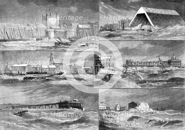 The Storm on the Thames, Tuesday, January 18, 1881. Creator: Unknown.