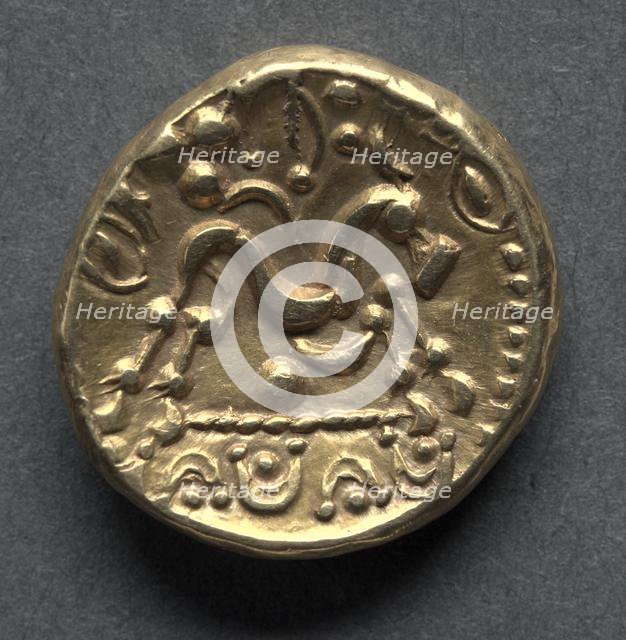 Gallo-Belgic type E (known as the Morini type) Stater (obverse), c. 57-45 B.C.. Creator: Unknown.