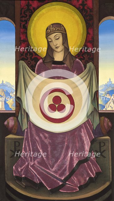 'Madonna Oriflamma', 1932.  Artist: Nicholas Roerich