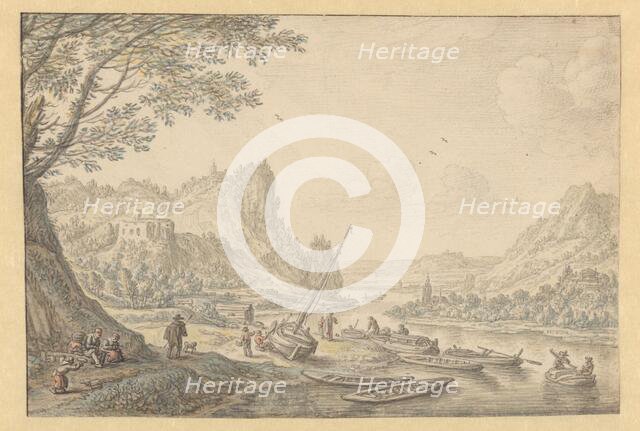 Imaginary view of the Rhine, 1677. Creator: Herman Saftleven the Younger.