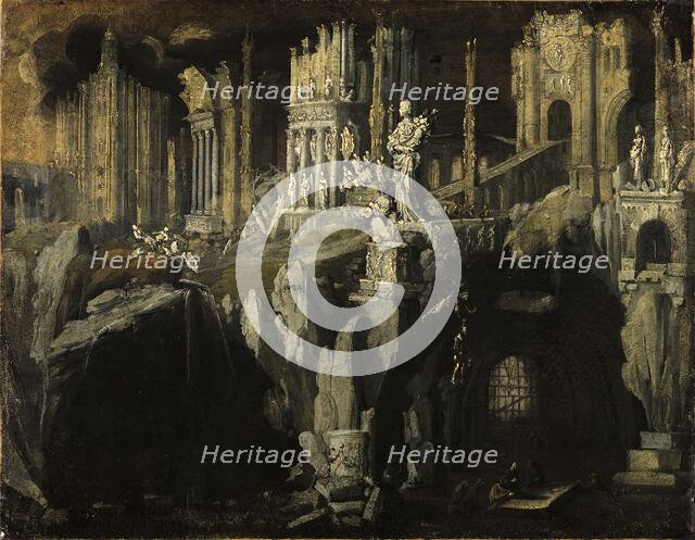 Daniel in the Lion's Den, 1624. Creator: Francois de Nome.