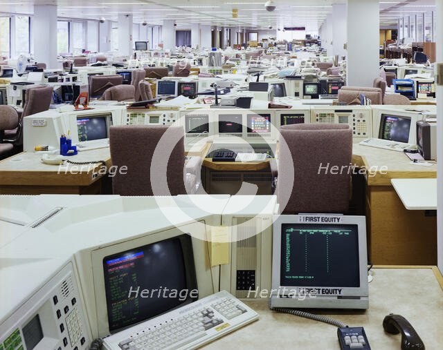 1 Finsbury Avenue, Broadgate, City of London, 22/05/1988. Creator: John Laing plc.