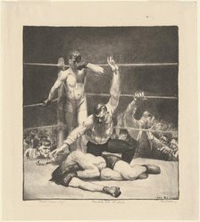 Counted Out, first stone, 1921. Creator: George Wesley Bellows.